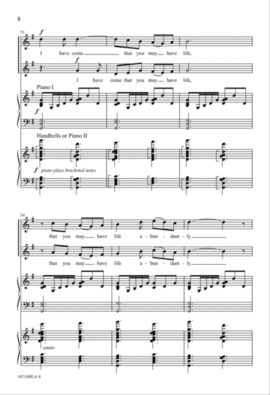 I Have Come 2-Part scores gallery preview page 9
