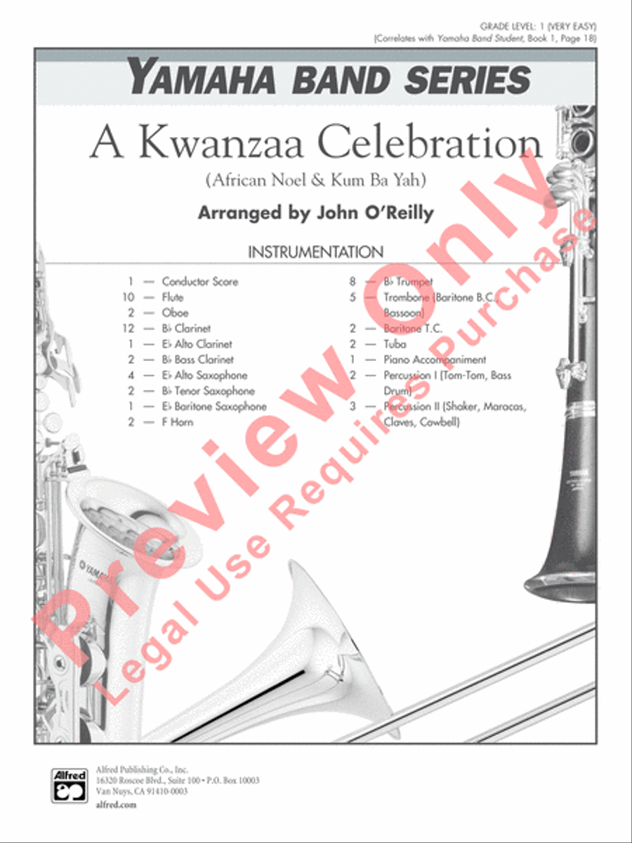 A Kwanzaa Celebration Concert Band scores gallery preview page 2