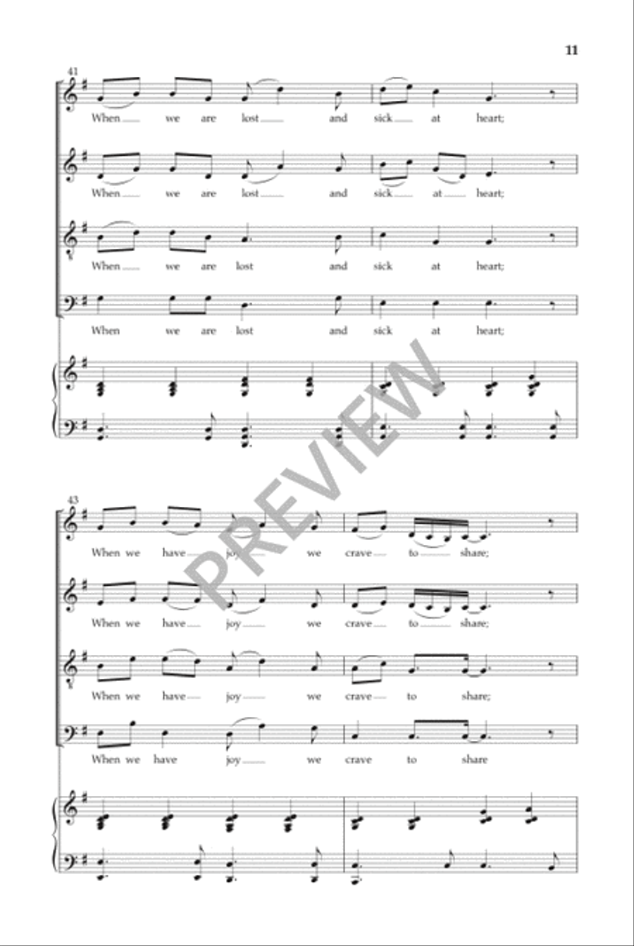 We Remember Them (SATB) 4-Part scores gallery preview page 12