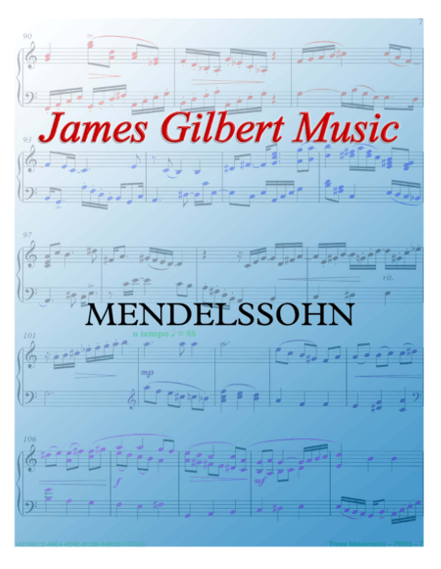 MENDELSSOHN (Hark, The Herald Angels Sing) Small Ensemble scores gallery preview page 1