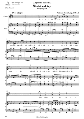 Book cover for Siroke rukavy, Op. 55 No. 6 (G Major)