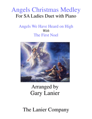 Book cover for ANGELS CHRISTMAS MEDLEY (for SA Ladies Duet with Piano)