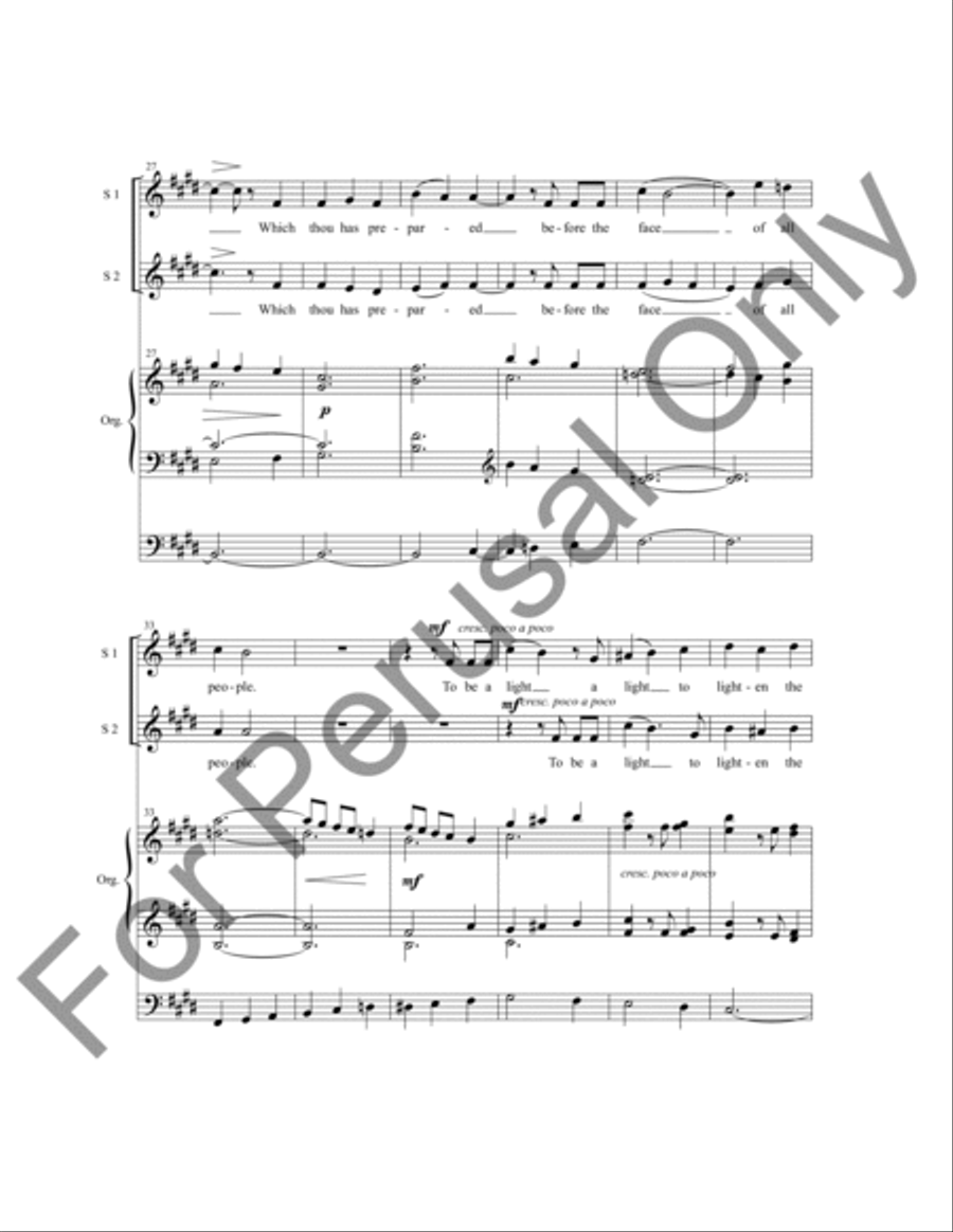 Magnificat and Nunc Dimittis in E SSA scores gallery preview page 16