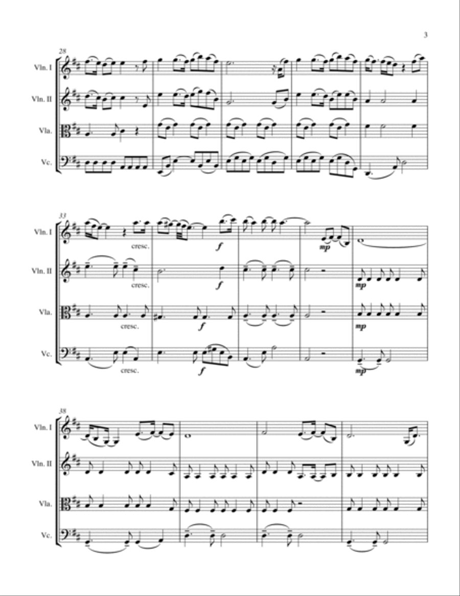 (Everything I Do) I Do It For You String Quartet scores gallery preview page 6