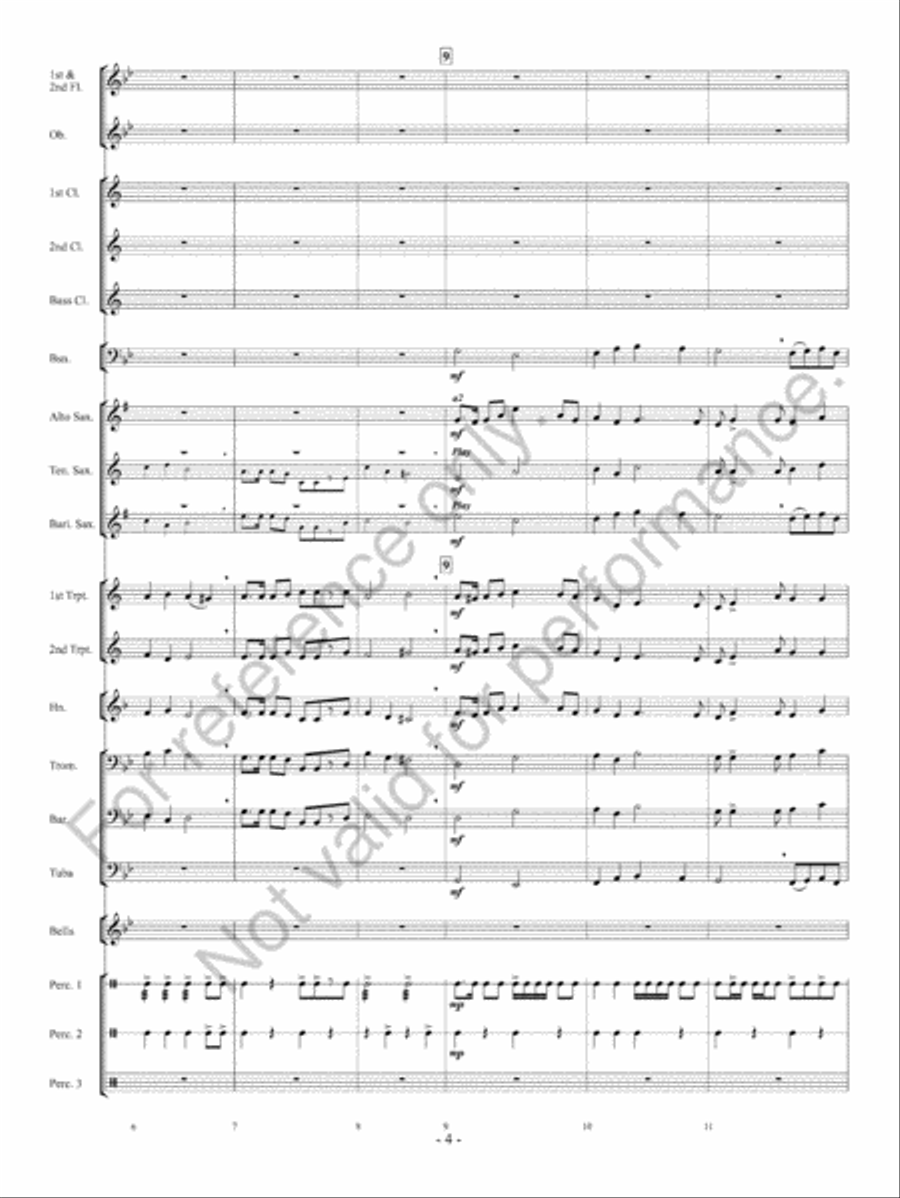 Courtly Procession And Dances Concert Band scores gallery preview page 5