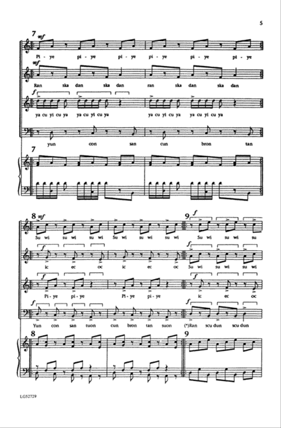 Tangueando 4-Part scores gallery preview page 4