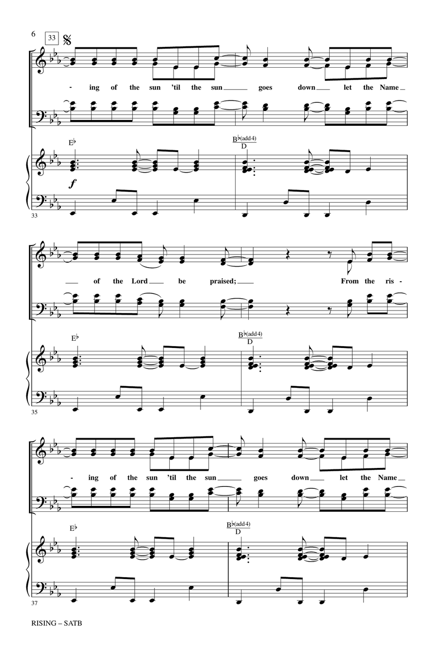 Rising 4-Part scores gallery preview page 5
