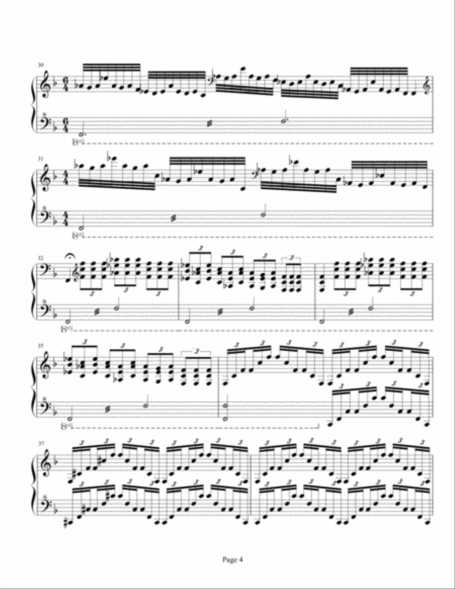 Chinese Fantasy No. 1 Piano Solo scores gallery preview page 4