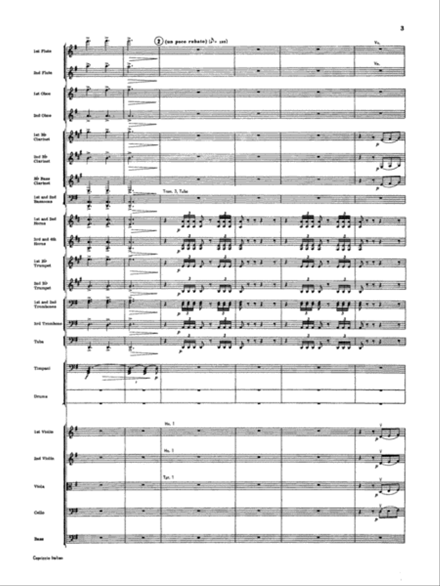Capriccio Italienne: Score Full Orchestra scores gallery preview page 3