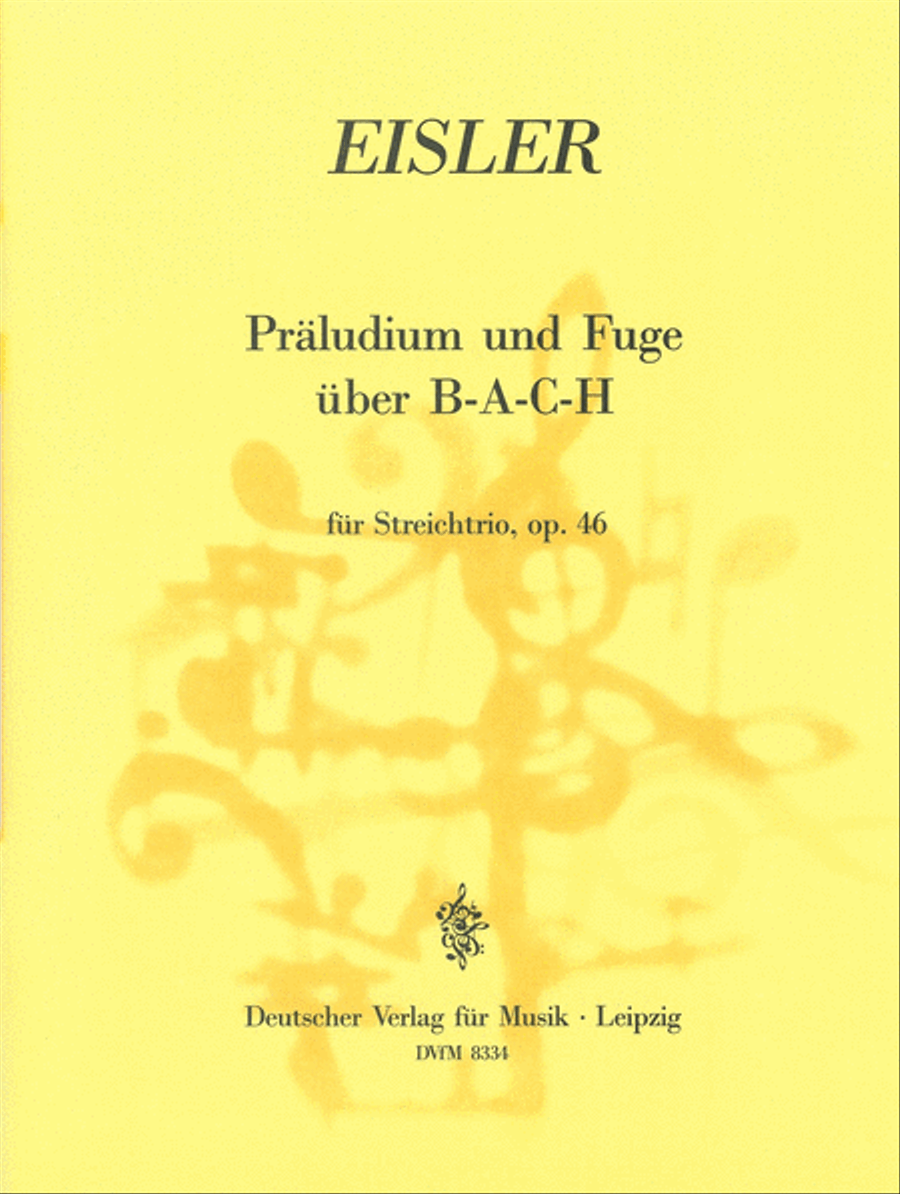 Prelude and Fugue on B-A-C-H Op. 46 Study Score scores gallery preview page 1