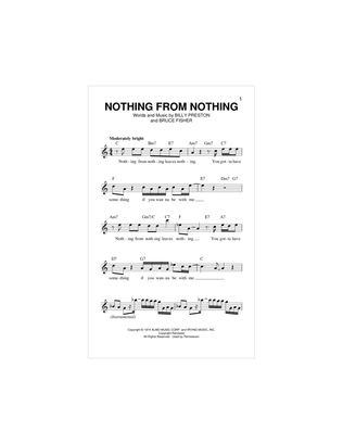 Nothing From Nothing