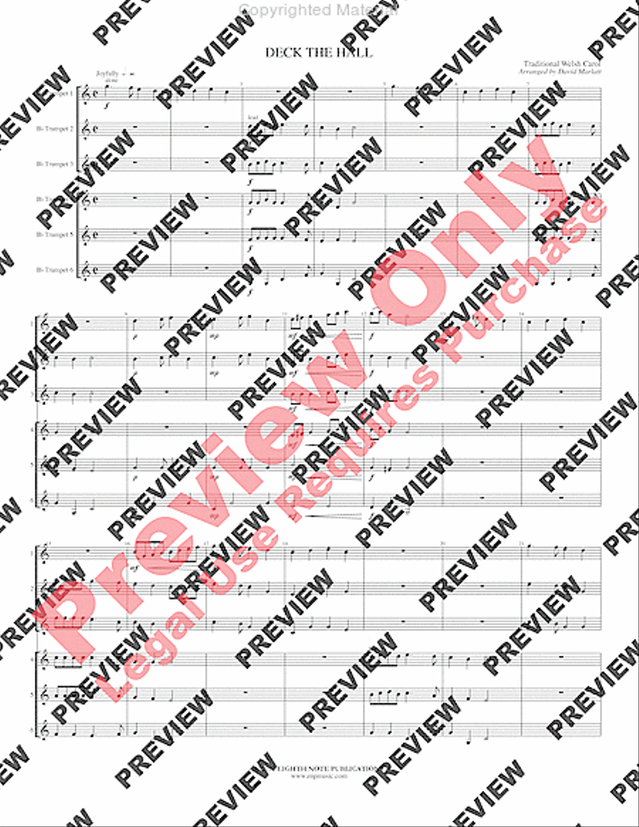 Deck the Hall Small Ensemble scores gallery preview page 3