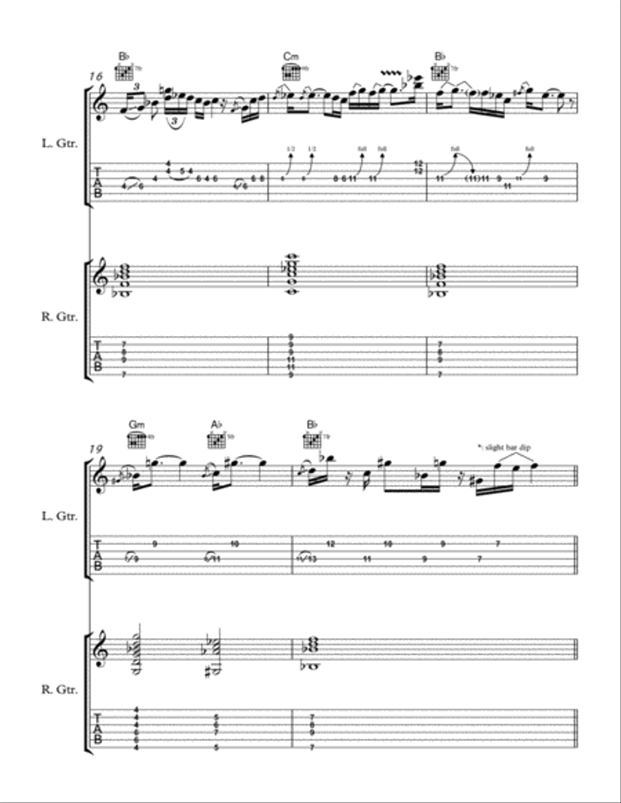 Farewell to Jake Electric Guitar scores gallery preview page 3