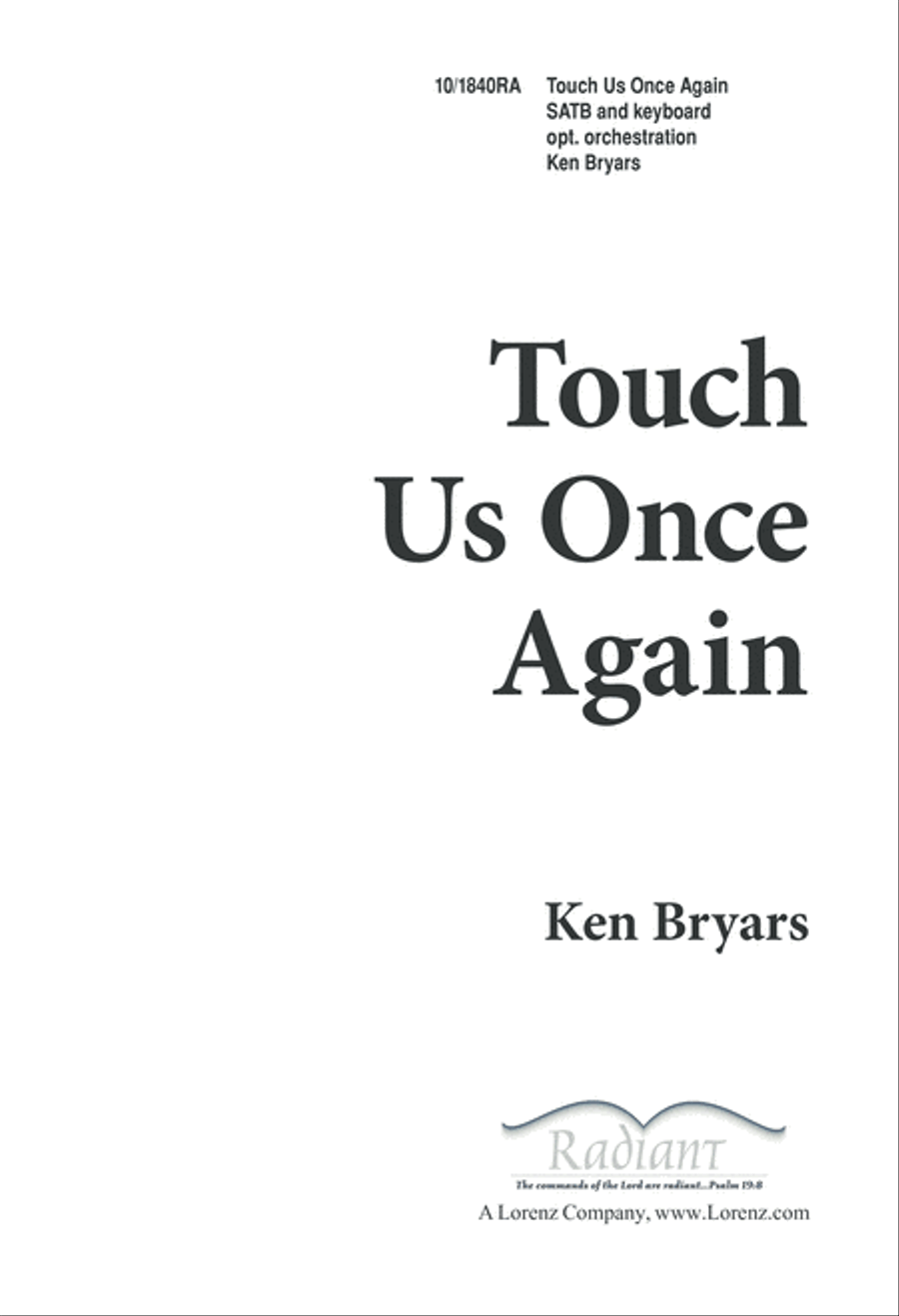 Touch Us Once Again 4-Part scores gallery preview page 1