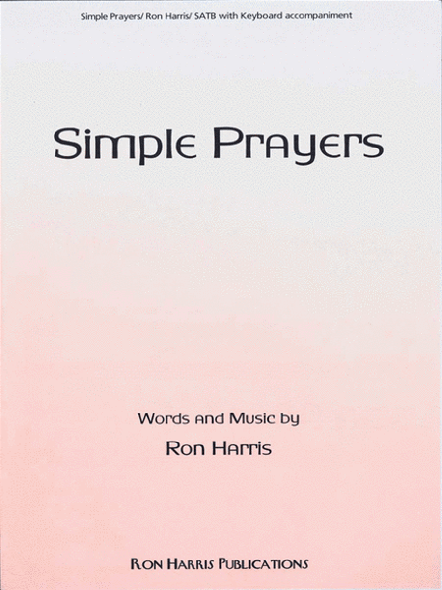 Simple Prayers 4-Part scores gallery preview page 1