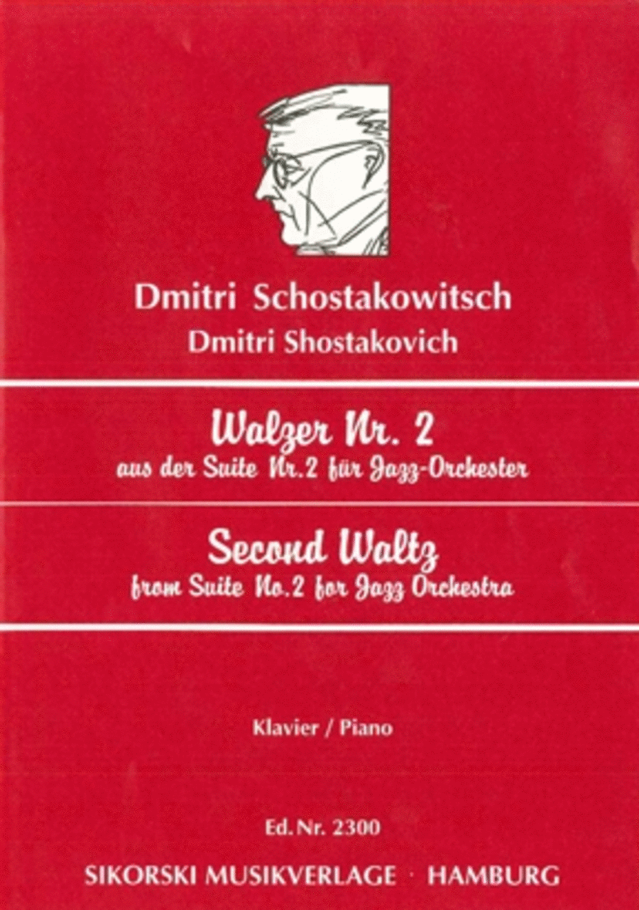 Second Waltz (from Suite No. 2 for Jazz Orchestra) Piano Solo scores gallery preview page 1