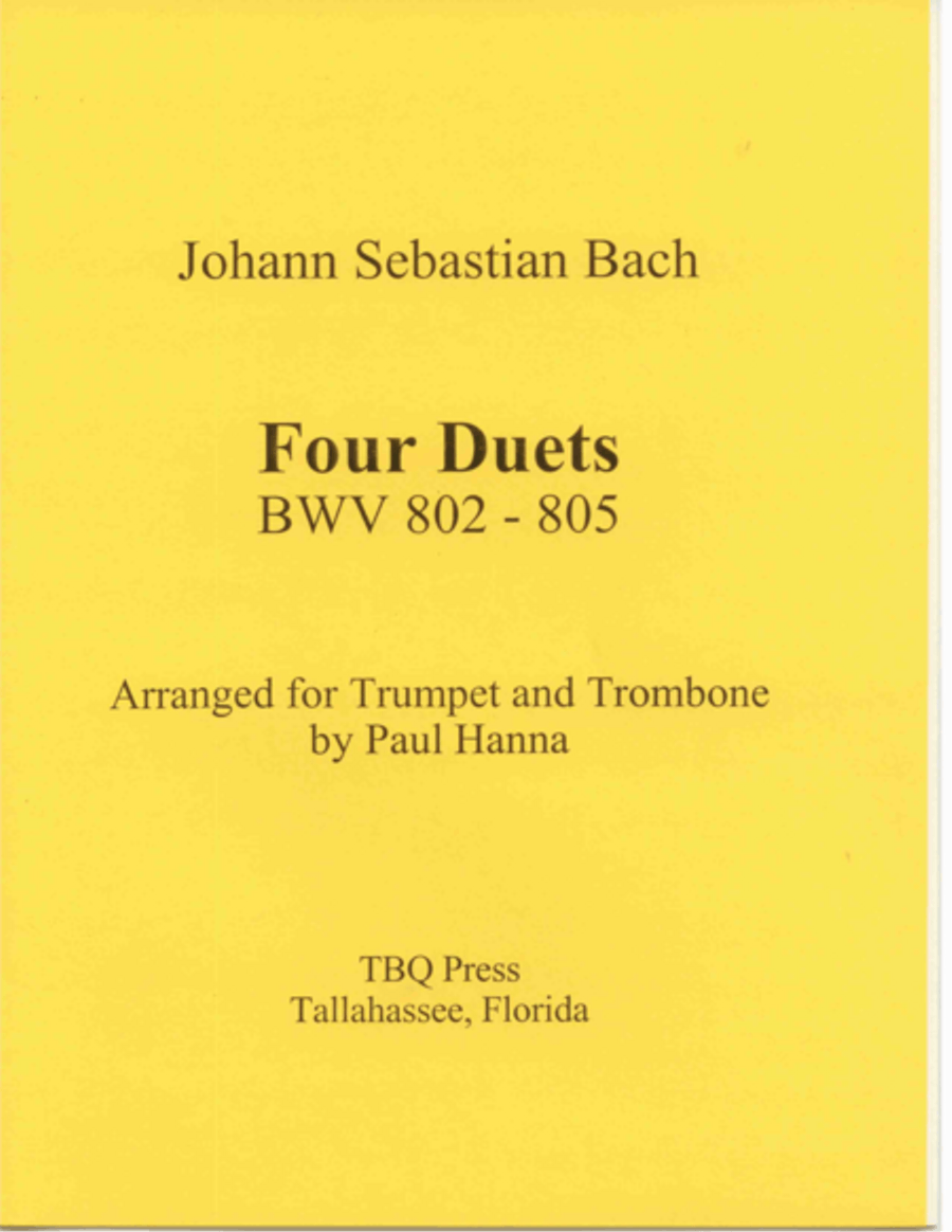Four Duets, BWV 802-805 Four Duets, BWV 802-805 Brass Duet scores gallery preview page 1