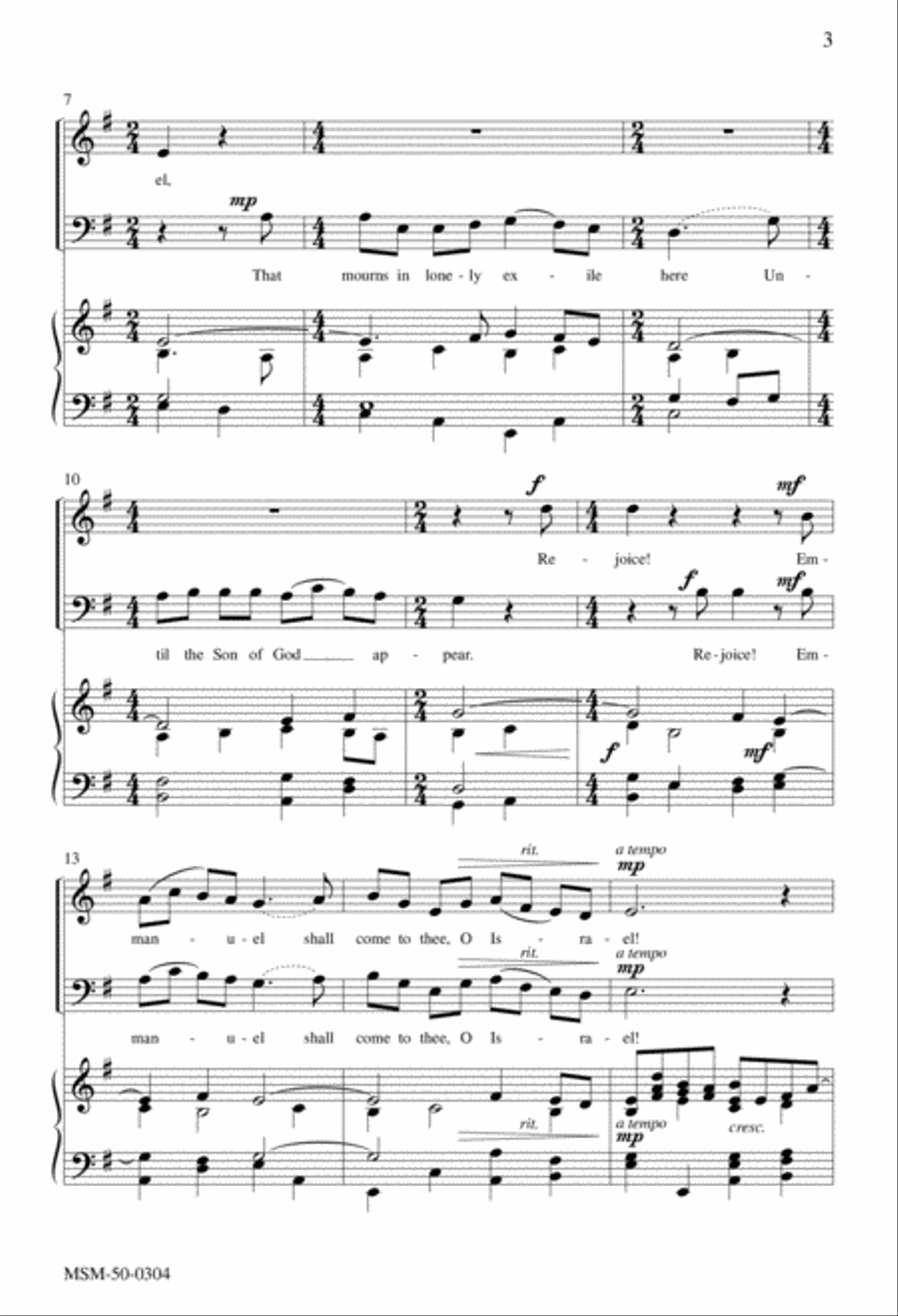 O Come, O Come, Emmanuel 2-Part scores gallery preview page 2