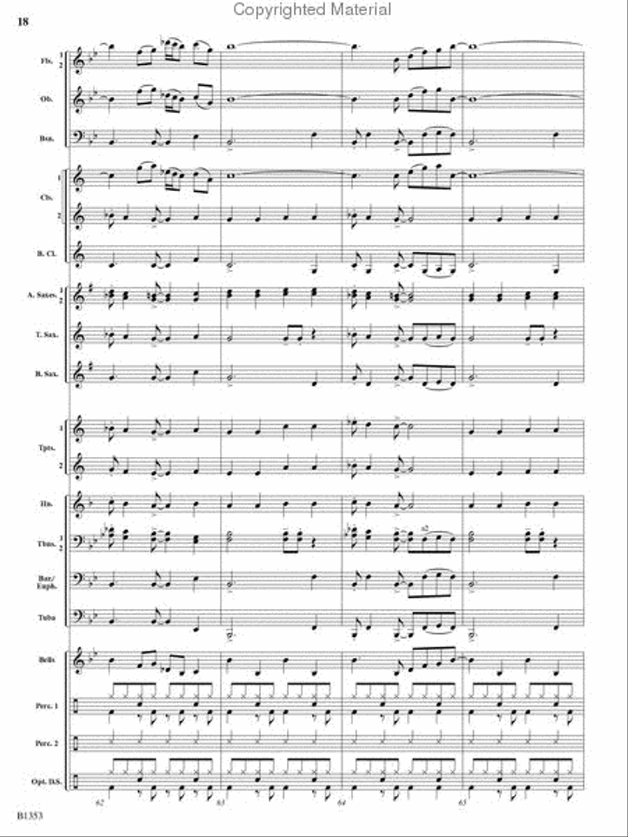 Cruisin' Concert Band scores gallery preview page 17