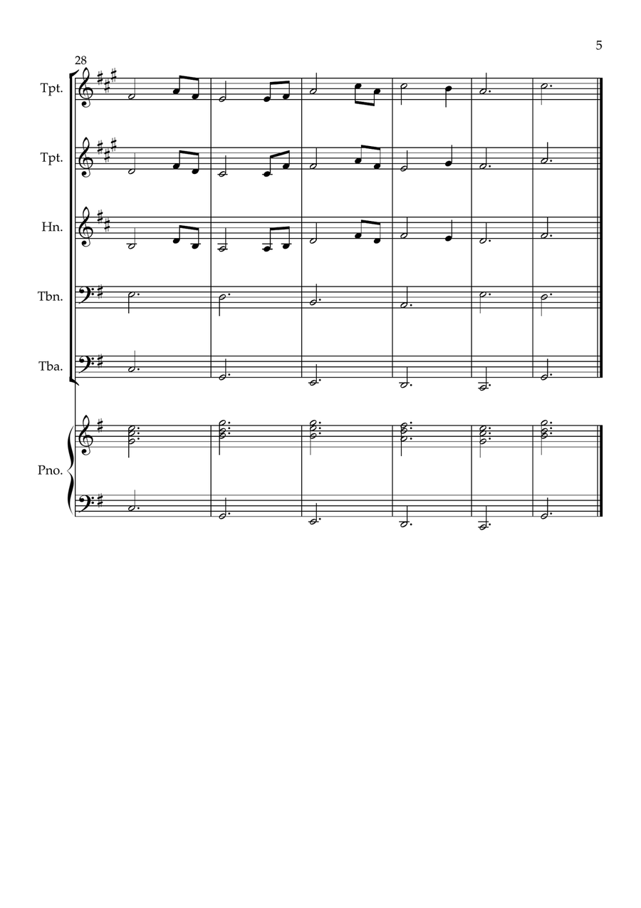 Amazing Grace Horn scores gallery preview page 5