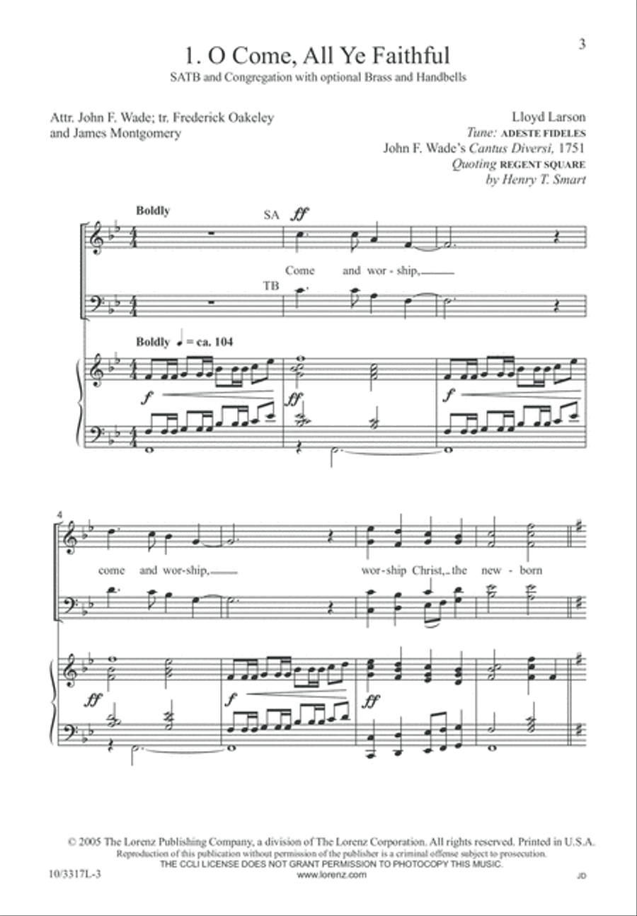 Hymns for Christmas 2 4-Part scores gallery preview page 4