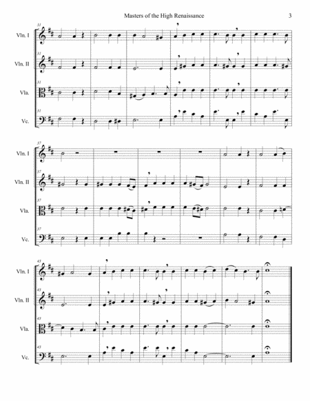 Renaissance Motets Arranged for Strings - Palestrina, set 3 image number null