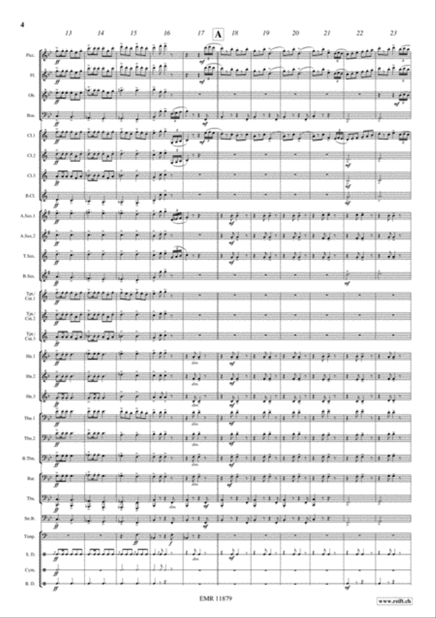 Marche Lorraine Concert Band scores gallery preview page 5