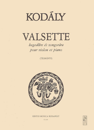 Book cover for Valsette-vln/pno