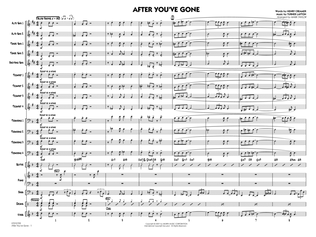 Book cover for After You've Gone (arr. Mark Taylor) - Full Score