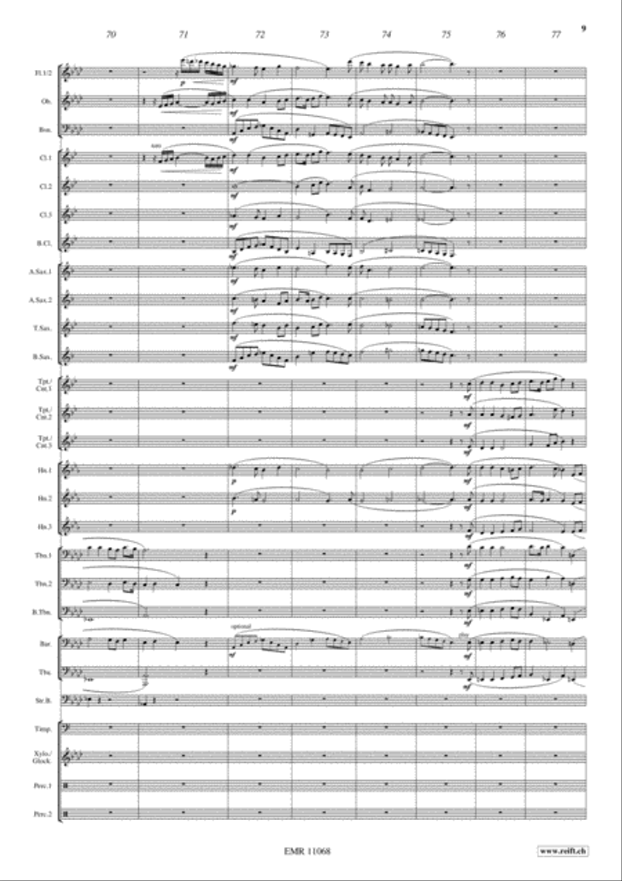 Stephen Foster Medley Concert Band scores gallery preview page 10