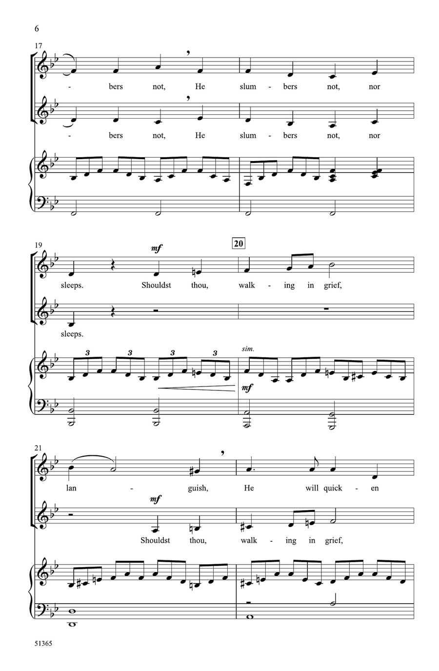 He, Watching Over Israel Choir scores gallery preview page 5