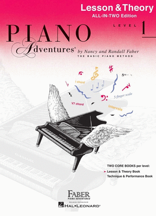 Book cover for Piano Adventures All In Two 1 Lesson Theory