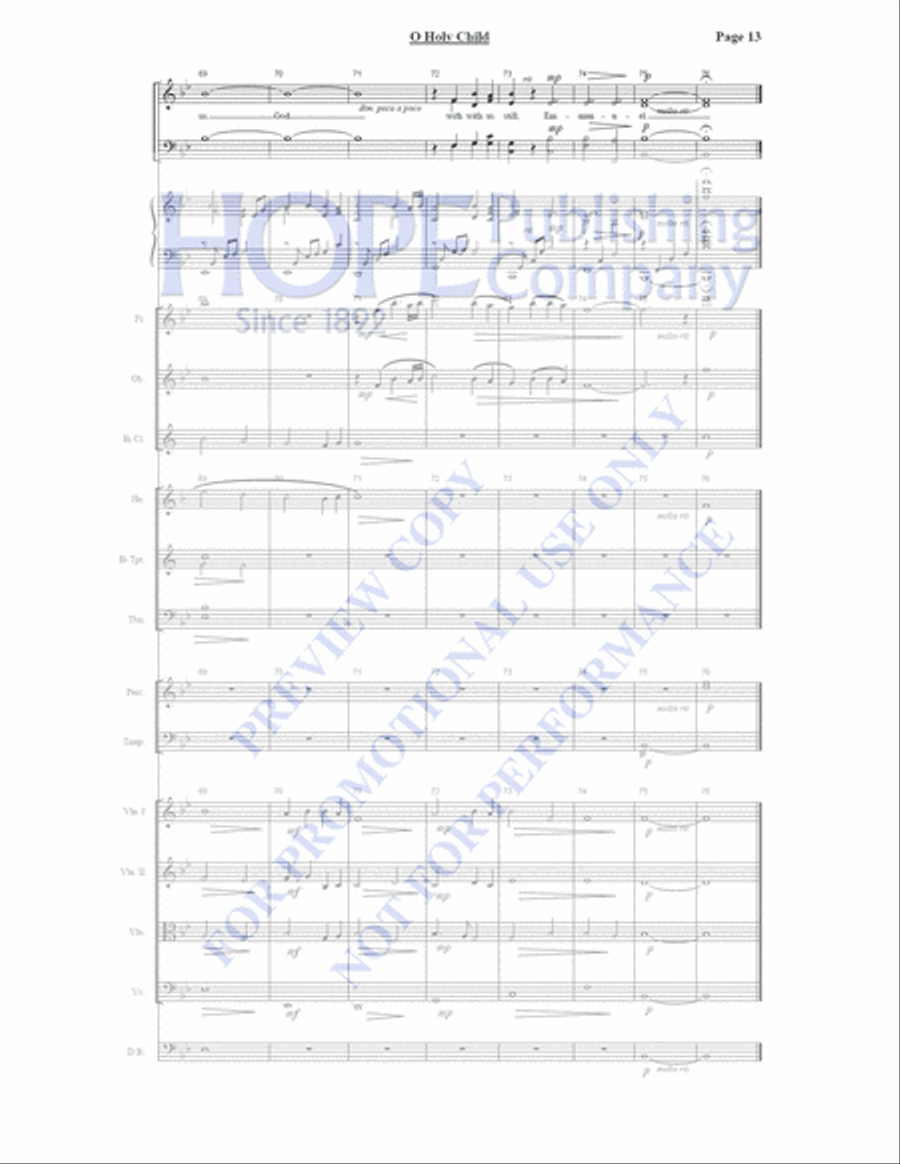 O Holy Child of Bethlehem 4-Part scores gallery preview page 14