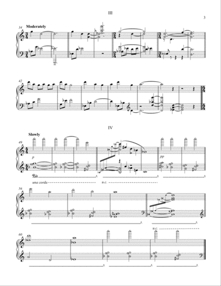 Cascando Variations, with 2 optional Overtures Piano Solo scores gallery preview page 3