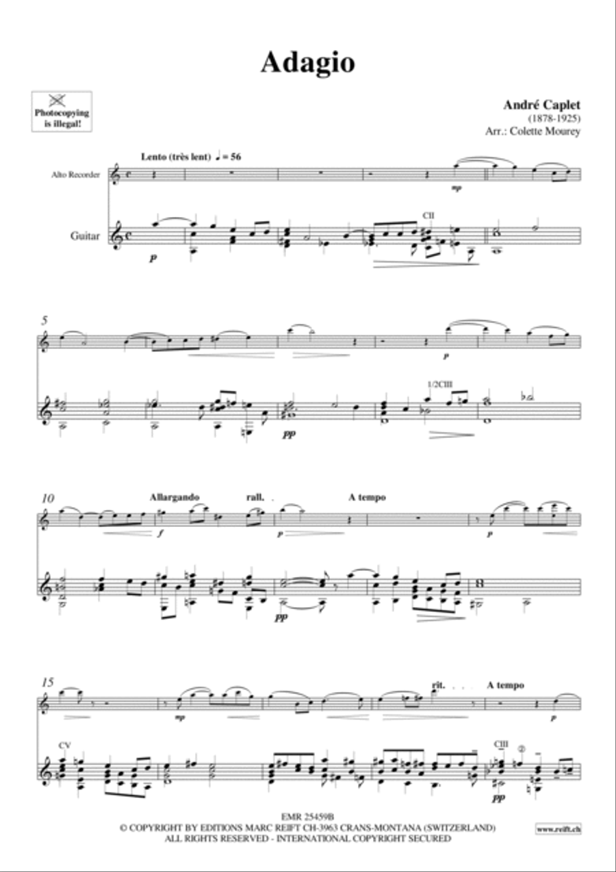 Adagio Adagio Alto Recorder scores gallery preview page 4