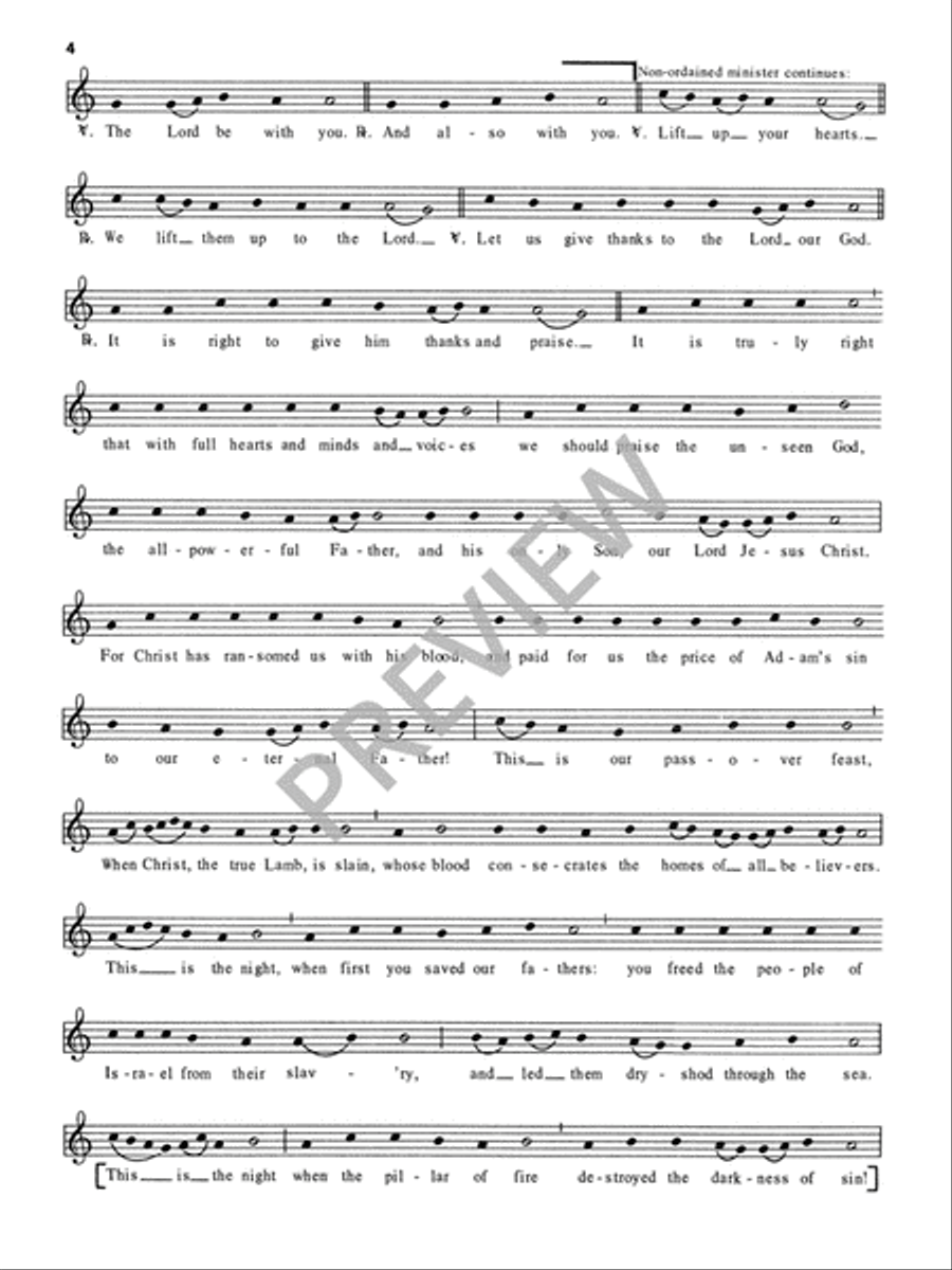 Exsultet Easter scores gallery preview page 4