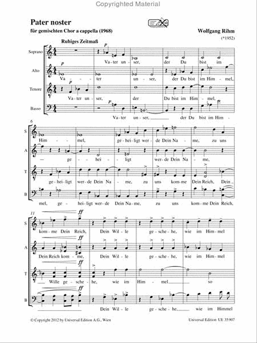 Pater Noster Pater Noster 4-Part scores gallery preview page 2
