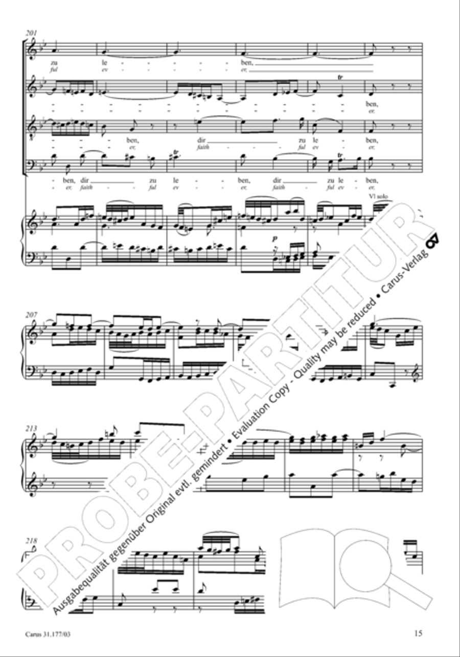 I cry to thee, Lord Jesus Christ (Ich ruf zu dir, Herr Jesu Christ) 4-Part scores gallery preview page 16