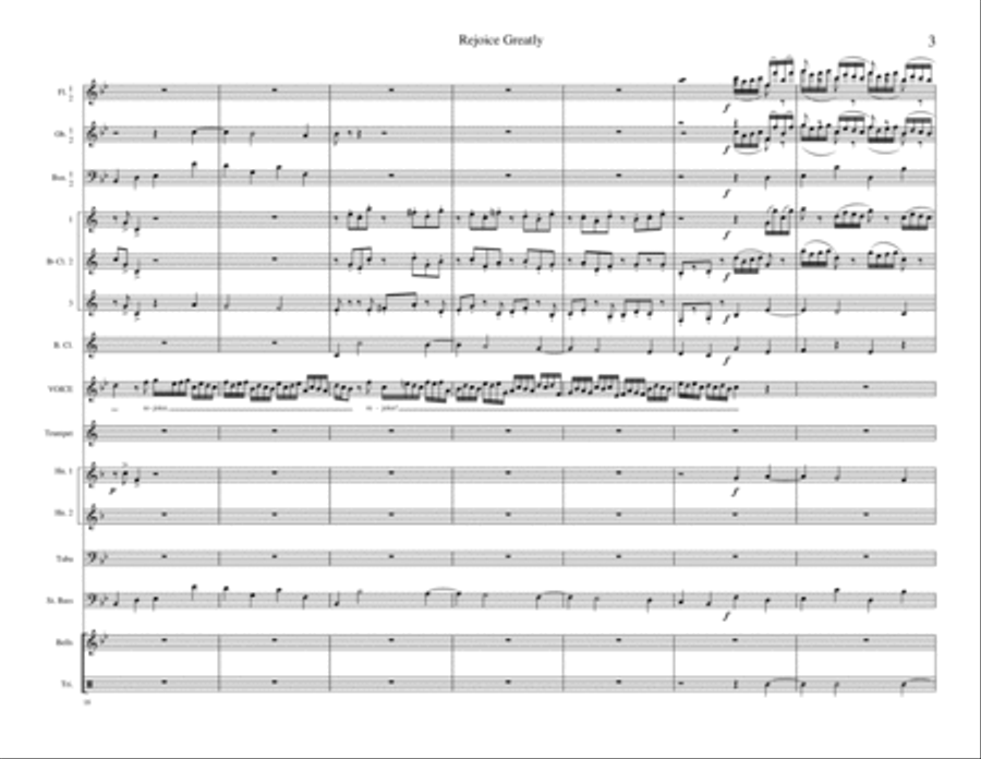 Rejoice Greatly Concert Band scores gallery preview page 4