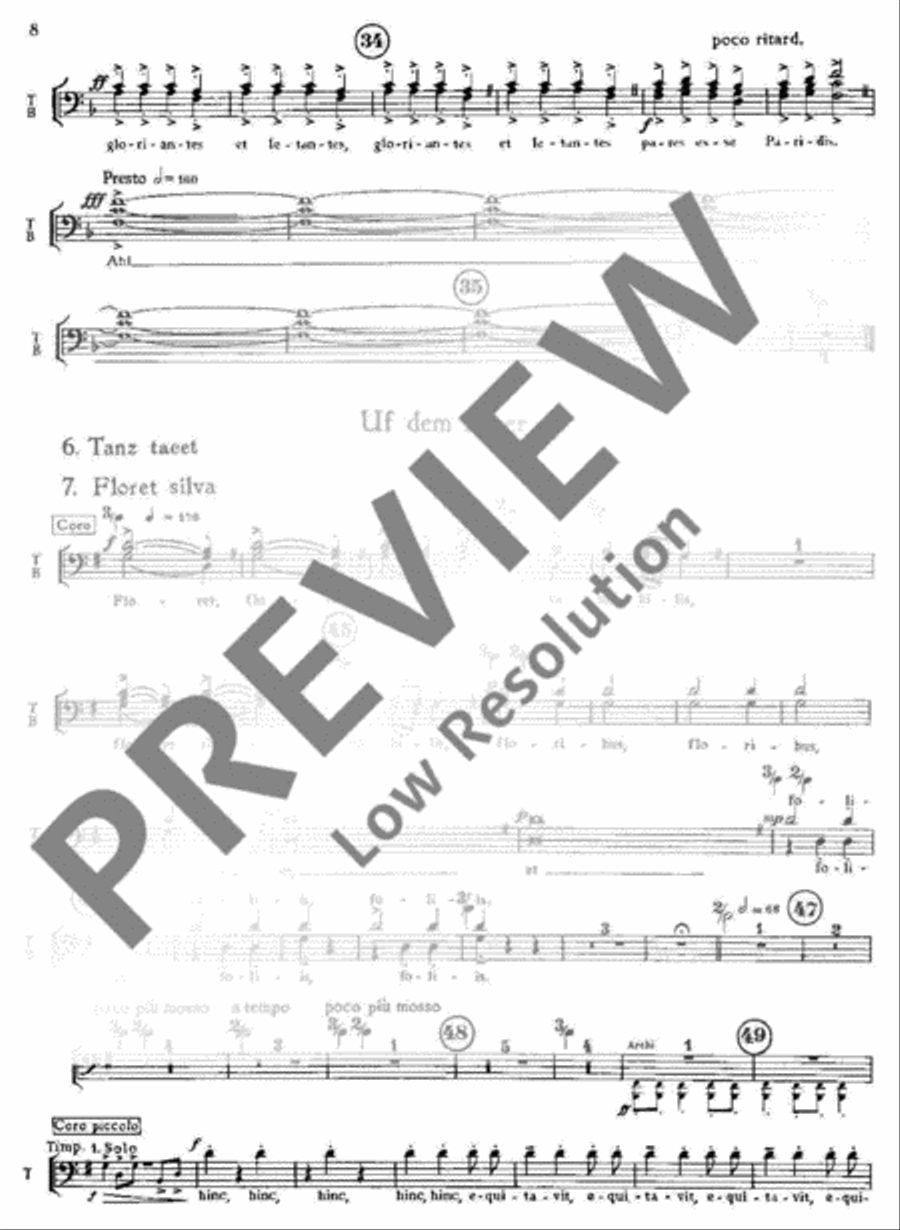 Carmina Burana Part scores gallery preview page 10
