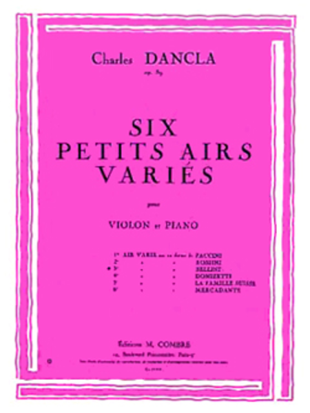 Air varie No. 3 sur un theme de Bellini Op. 89