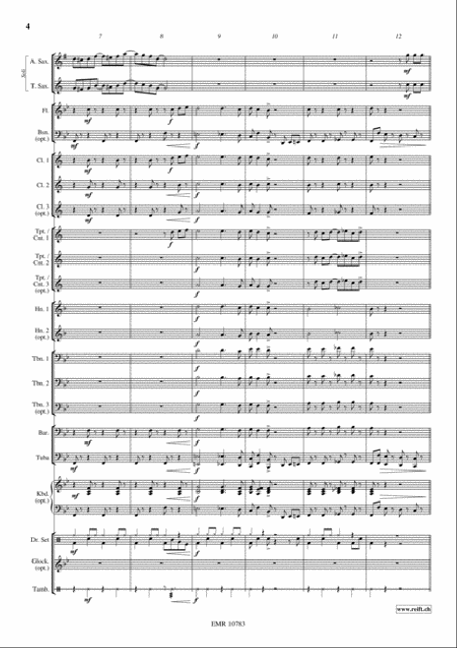 Down By The Riverside Concert Band scores gallery preview page 5