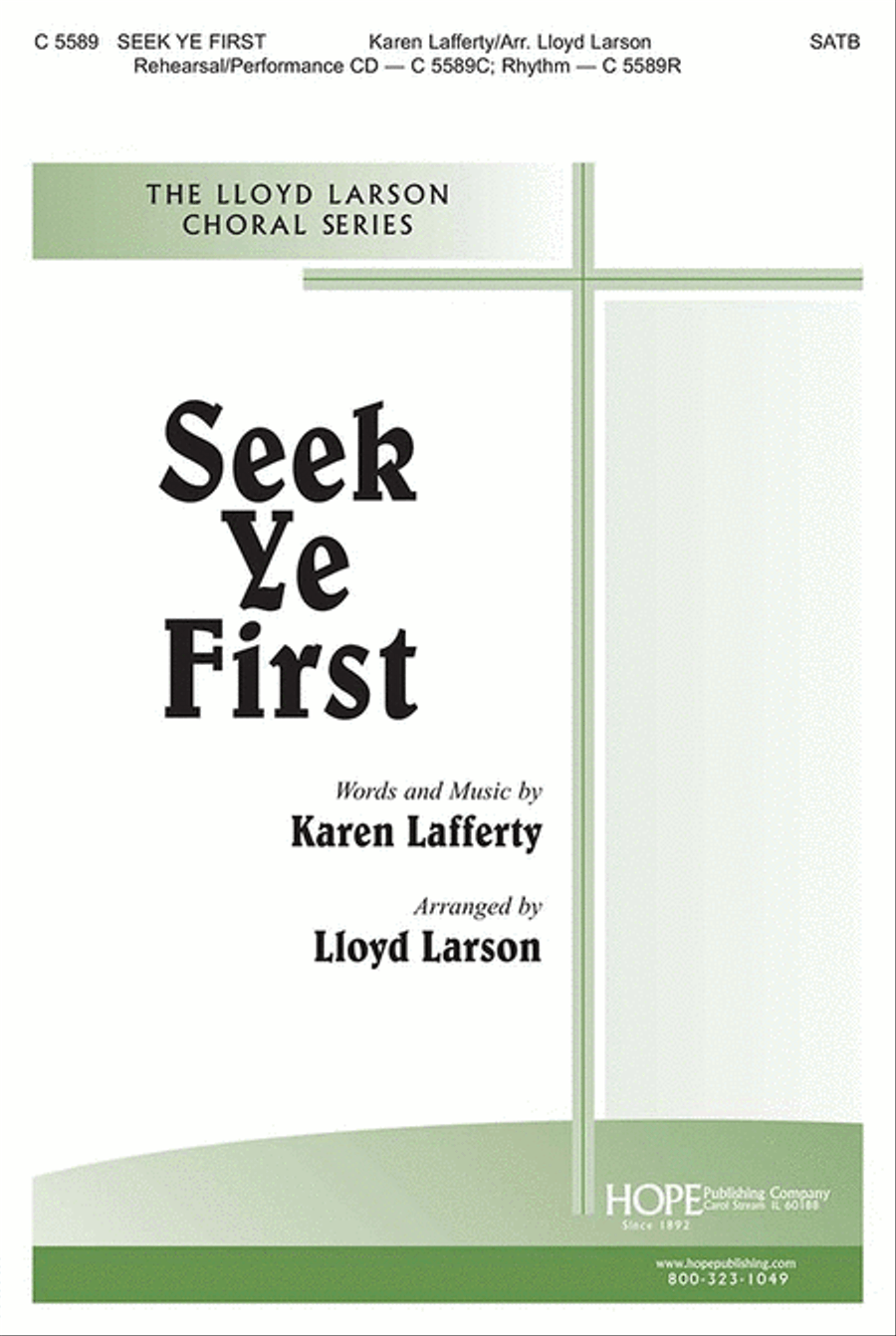 Seek Ye First Seek Ye First 4-Part scores gallery preview page 1