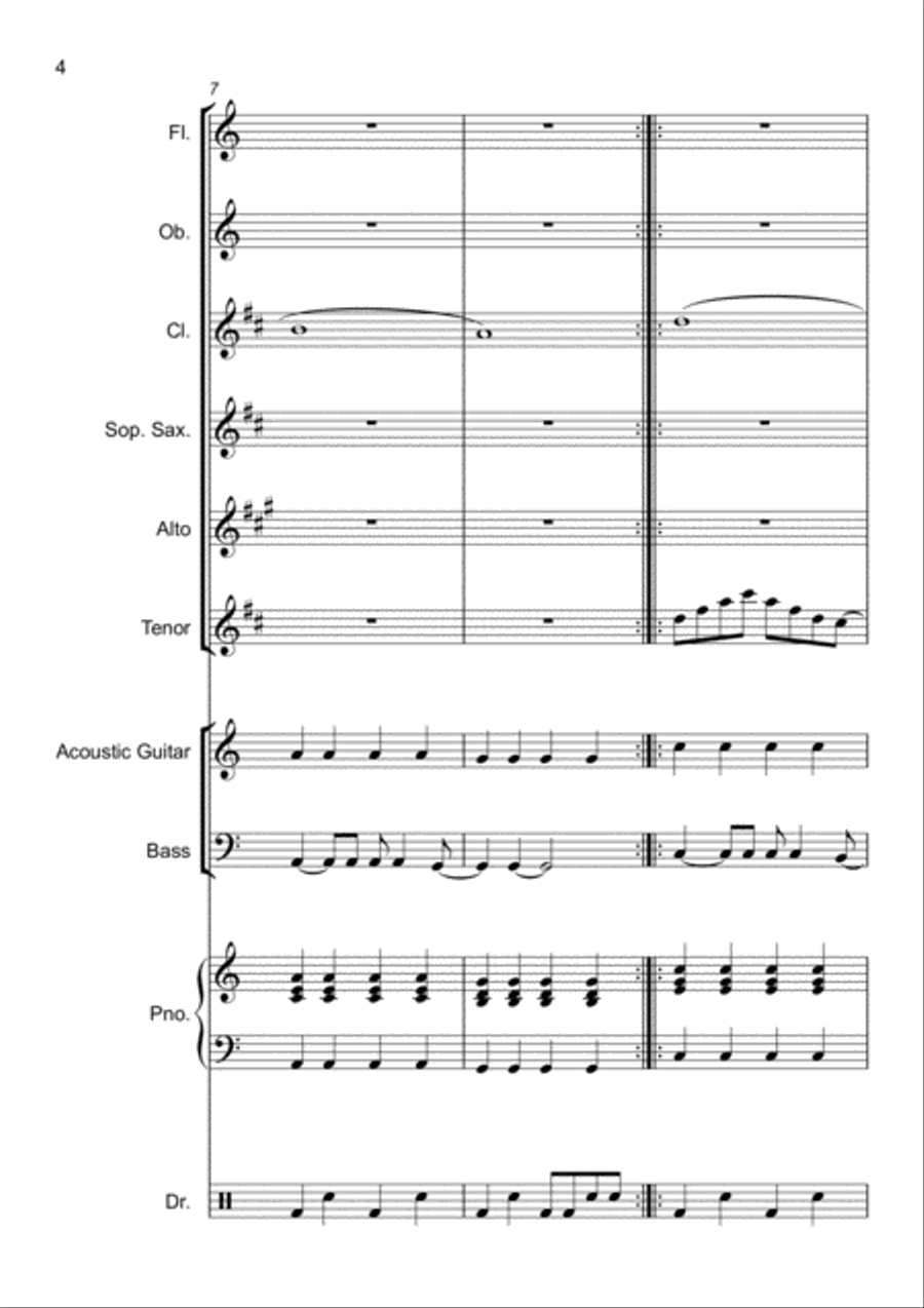 Sunrise (For Flexible/Big Band) Jazz Ensemble scores gallery preview page 4