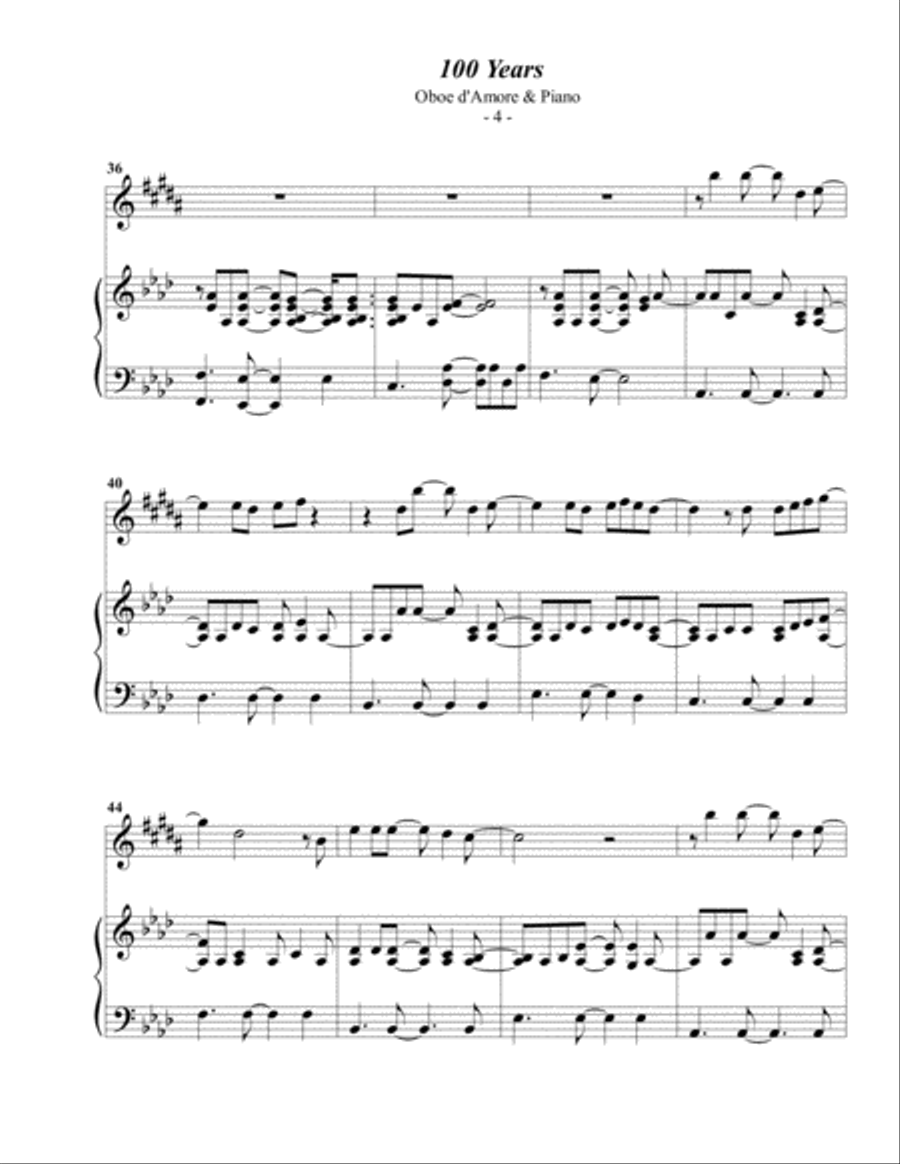 100 Years Oboe scores gallery preview page 4