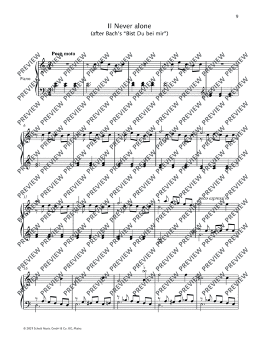 Never alone Never alone Piano Solo scores gallery preview page 2