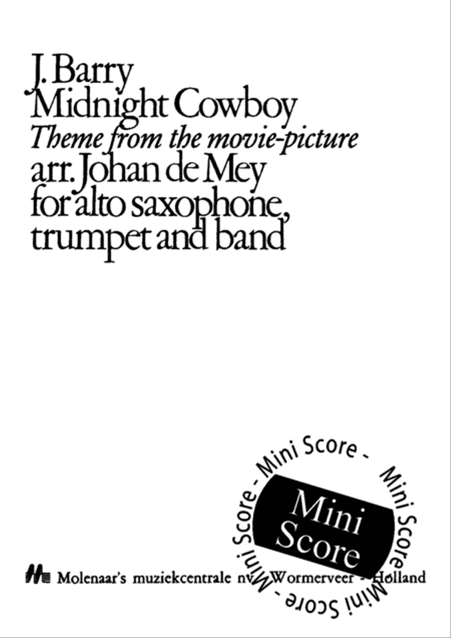 Midnight Cowboy Fanfare Band scores gallery preview page 3