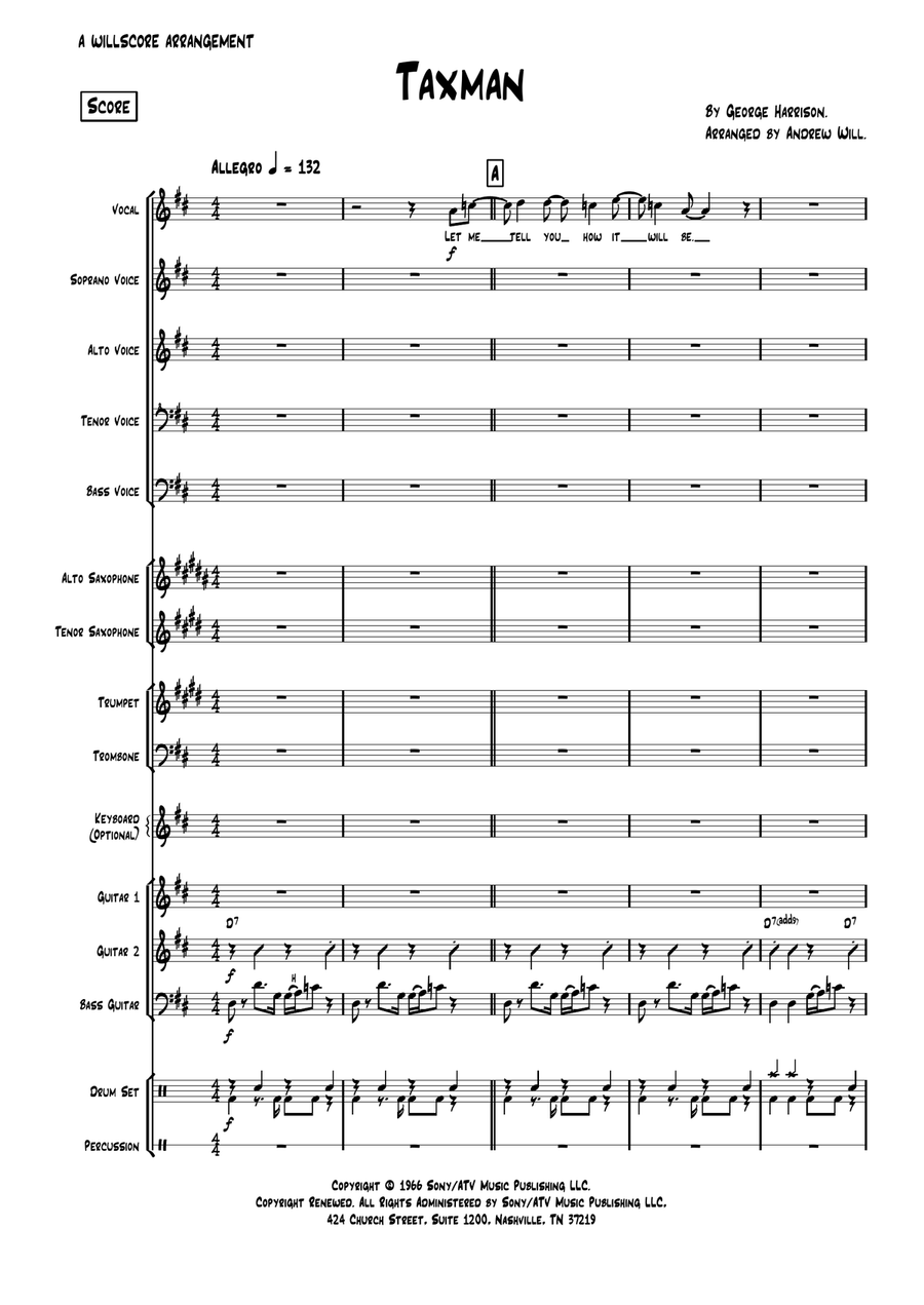 Taxman Large Ensemble scores gallery preview page 1