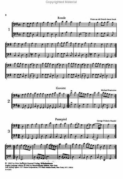 Easy Violoncello Duets, Volume 1 - 1st Position