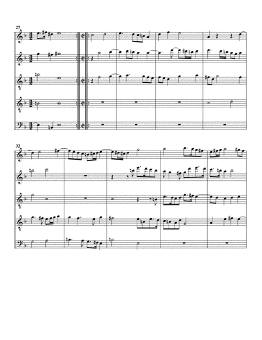 A sad paven for these distracted tymes (=A sad pavan for these distracted times) (arrangement for 5 Recorder scores gallery preview page 4